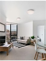 NOVA LUCE stropn� sv�tidlo BREST stropn� sv�tidlo b�l� op�lov� sklo a kov E27 2x12W 832402