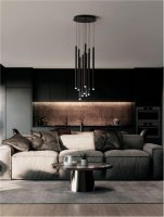 NOVA LUCE z�v�sn� sv�tidlo DANDIA �ern� hlin�k LED z�v�sn� sv�tidlo 60W 3000K stm�vateln� 9540204