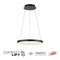 PAUL NEUHAUS LED z�v�sn� sv�tidlo �ern� nastaviteln� v��ka stm�vateln� pam�ov� funkce SimplyDim 3000K PN 2851-18