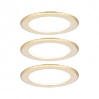 PAULMANN LED vestavná nábytková svítidla 3ks sada kruhové 65mm 3x2,5W 230/12V 3000K zlatá mat PAULMANN LED vestavná nábytková svítidla 3ks sada kruhové 65mm 3x2,5W 230/12V 3000K zlatá mat