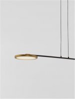 NOVA LUCE závěsné svítidlo SCOPE černá a zlatá LED 19.4W 3000K stmívatelné 9695253 NOVA LUCE závěsné svítidlo SCOPE černá a zlatá LED 19.4W 3000K stmívatelné 9695253