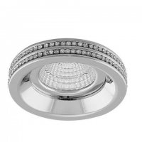 Stropn� z�pustn� bodov� sv�tidlo AZzardo Eva Round chrome AZ1458 MR16/GU10 1x50W IP20 7,5cm chromov�