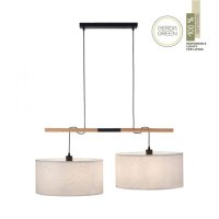 LEUCHTEN DIREKT is JUST LIGHT z�v�sn� sv�tidlo �ern� s imitac� d�eva 2 ramenn� nad�asov� design LD 14182-16
