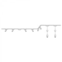 BRILONER Luxtrail li�tov� syst�m, 6x spot, 2x z�v�sn� sv�tidla, do U/Z, b�l� 8037086