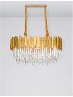 NOVA LUCE z�v�sn� sv�tidlo GRANE zlat� kov a k�i���l E14 8x5W 230V IP20 bez ��rovky 9050130