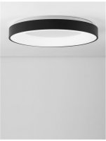 NOVA LUCE stropn� sv�tidlo RANDO THIN �ern� hlin�k a akryl LED 50W 230V 4000K IP20 stm�vateln� 9353851