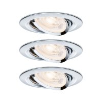 PAULMANN LED vestavn� sv�tidlo Nova GU10 Flat v�klopn� 3x4,9W 230V 2700K chrom
