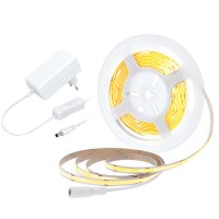 Solight LED COB p�sek, sada s adapt�rem, vyp�na�, 5m, 8W/m, 800lm/m, tepl� b�l� WM59-WW