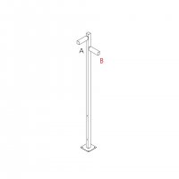 Artemide Walking - stojna 2500 - 2x90d hlavy - A 90h + B 60h T4507F30 Artemide Walking - stojna 2500 - 2x90d hlavy - A 90h + B 60h T4507F30