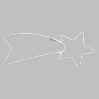 XmasKing LED motiv kometa 100x40cm, 230V venkovn�, Flash studen� b�l� (LED kometa - v�no�n� motiv)