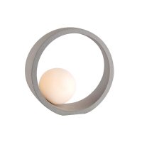 ACA Lighting stoln� lampa 1XG9 �ed� beton+b�l� D24x10CM VENUS MK421T24G