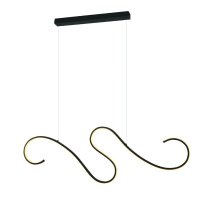 ACA Lighting z�v�sn� sv�tidlo LED 27W 3000K 1890lm CALISTA �ern� hlin�k IP20 110X6XH175CM YL1809LEDPBK