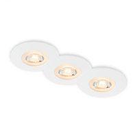BRILONER LED vestavn� sv�tidla, pr.9 cm, 3x LED, 5 W, 480 lm, b�l� BRI 7044-036