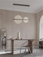 NOVA LUCE závěsné svítidlo NOAH kávově hnědý hliník a akryl LED 42W 230V 3000K IP20 stmívatelné 9054449 NOVA LUCE závěsné svítidlo NOAH kávově hnědý hliník a akryl LED 42W 230V 3000K IP20 stmívatelné 9054449