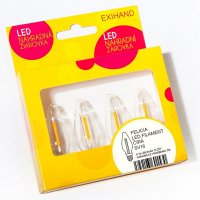 Exihand Blistr 4 �ir� ��rovky FELICIA LED FILAMENT 14V/0,2W 166200.FIL.B