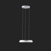 OSMONT CAR66375 CARINA LE1 z�v�sn� sklen�n� sv�tidlo st��brn� / b�l� IP40 3000 K 24W LED DALI