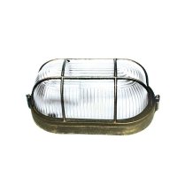 ACA Lighting venkovn� n�st�nn�/stropn� sv�tidlo E27 192mm zlat� �ern� s m��kou HI5031GB