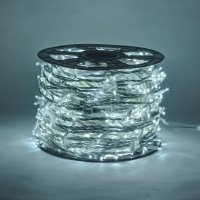 DecoLED LED světelný řetěz, 100m, ledově bílá s FLASH efektem, 1000 diod, bílý kabel SFNX0110 DecoLED LED světelný řetěz, 100m, ledově bílá s FLASH efektem, 1000 diod, bílý kabel SFNX0110
