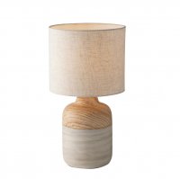 Stoln� lampa WOODY d�ev�n�/slonov� kost, 1xE27, 24x43 cm