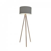 Stojac� lampa AZzardo Finn copper grey AZ3011 E27 1x60W IP20 45cm �edo-m�d�n�