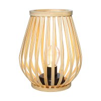 Solight bambusov� lucerna s LED ��rovkou, tepl� b�l�, 2x AA, 20cm WO3106