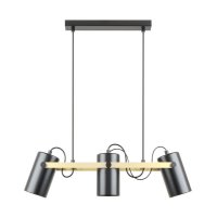 ZUMALINE A8162-3A RESI závěsné svítidlo matná černá-zlatá ZUMALINE A8162-3A RESI závěsné svítidlo matná černá-zlatá