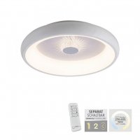 LEUCHTEN DIREKT is JUST LIGHT LED stropn� sv�tidlo b�l� �ed� 50x50 kruhov� k�i���lov� efekt stm�vateln� CCT 2700-5000K LD 14384-16
