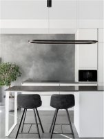 NOVA LUCE z�v�sn� sv�tidlo CUPPE �ern� hlin�k a akryl LED 58W 230V 3000K IP20 stm�vateln� 9345624