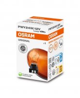 OSRAM PWY24W 12V 24W WP3.3X14.5-4 Original Line Amber 1ks 7450A OSRAM PWY24W 12V 24W WP3.3X14.5-4 Original Line Amber 1ks 7450A
