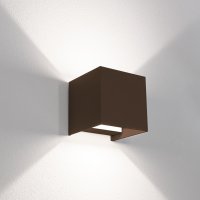 CENTURY Venkovní nástěnné LED svítidlo up/down QUADRATO corten 20W 2700/4000/6500K IP65 CENTURY Venkovní nástěnné LED svítidlo up/down QUADRATO corten 20W 2700/4000/6500K IP65