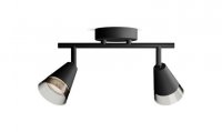 Philips Cleft bodov� sv�tidlo 2x GU10 5W bez zdroje 27,5cm IP20, �ern�