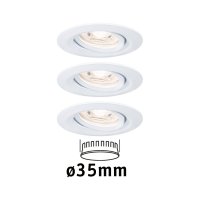 PAULMANN LED vestavn� sv�tidlo Nova mini v�klopn� 3x4W 2700K b�l� mat 230V 942.93
