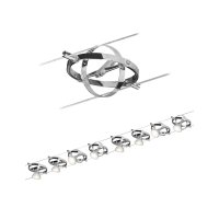 Paulmann lankov� syst�m Cardan chrom mat 8 Spots bez zdroje sv�tla, max. 10W GU5,3 941.53 P 94153
