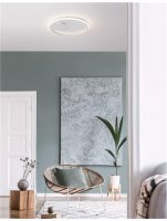 NOVA LUCE stropn� sv�tidlo FULINE b�l� hlin�k a akryl LED 32W 230V 3000K IP20 stm�vateln� 9348072