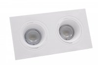 CENTURY SPOT KLIK obdélnikový dvojitý pro 2x MR16 nebo GU10 IP20 CENTURY SPOT KLIK obdélnikový dvojitý pro 2x MR16 nebo GU10 IP20