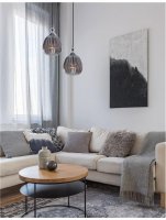 NOVA LUCE z�v�sn� sv�tidlo ZARLEY chromovan� kov kou�ov� �ed� sklo E27 1x12W 230V IP20 bez ��rovky 9066101