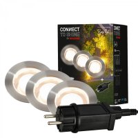 BRILONER CONNECT TO SHINE startovac� sada Padouk 3ks LED zapu�t�n�ch sv�tidel do zem�, IP67 3914032