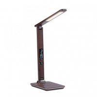 PAUL NEUHAUS LED stoln� lampa hn�d� barva s funkc� stm�v�n�, induk�n�m nab�jen�m mobiln�ch telefon� a nastavitelnou barvou sv�tla 2700-5000K