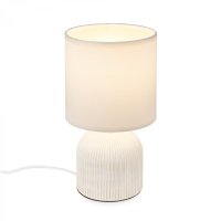 BRILONER Ino stoln� lampi�ka, l�tkov� st�nidlo, keramick� podstavec, 15x28 cm (DxH), b�l� 7538016