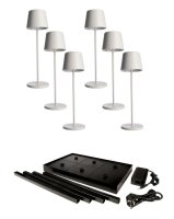 Deko-Light nab�jec� sv�tidlo LED sada Canis Gastro M b�l� 6ks + nab�jec� z�kladna 620235