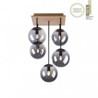 LEUCHTEN DIREKT is JUST LIGHT stropní svítidlo 5 ramenné dřevo kouřová barva v udržitelném designu IP20 LD 11395-79 LEUCHTEN DIREKT is JUST LIGHT stropní svítidlo 5 ramenné dřevo kouřová barva v udržitelném designu IP20 LD 11395-79