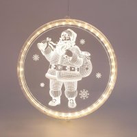 ACA Lighting 3D akryl santa, 24 WW LED IP20 21X21.6CM, USB nap�jec� kabel X08241258