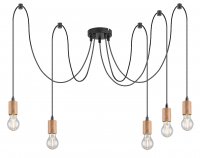 Rabalux z�v�sn� sv�tidlo Dollien E27 5x MAX 60W matn� �ern� 72075