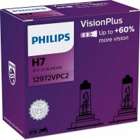 Philips H7 12V 55W PX26d Vision Plus +60% 2ks 12972VPC2