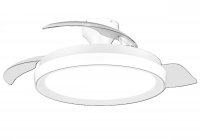 Philips Bliss DC stropn� ventil�tor a sv�tidlo 28W+35W b�l�