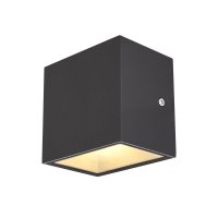 BIG WHITE SITRA CUBE WL LED venkovní nástěnné a stropní nástavbové svítidlo, antracit, IP44, 3000K, 10W 1002032 BIG WHITE SITRA CUBE WL LED venkovní nástěnné a stropní nástavbové svítidlo, antracit, IP44, 3000K, 10W 1002032
