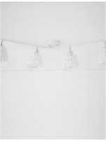 NOVA LUCE bodov� sv�tidlo SION b�l� kov b�l� kabel E14 4x5W 230V IP20 bez ��rovky 9155424