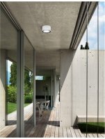 NOVA LUCE venkovn� stropn� sv�tidlo FOCUS b�l� hlin�k sklen�n� difuzor LED GX53 7W 3000K 220-240V 77st. IP54 752462