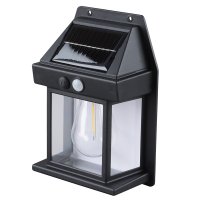 Solight LED sol�rn� lucerna n�st�nn�, tepl� b�l�, 12x17cm, �ern� WL918