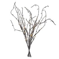 EMOS LED v�tvi�ka s perlami, 60 cm, 3x AA, vnit�n�, tepl� b�l�, �asova� DCTW08